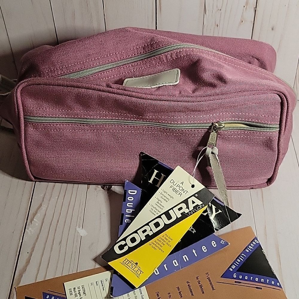 Eastpak Vintage Made USA Henley Case Pouch Never Used With Tags Rose - Picture 4 of 12